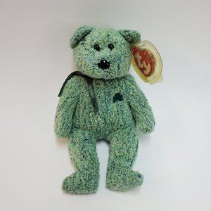 2000 TY Beanie Baby Shamrock the Irish Bear (8 inch)